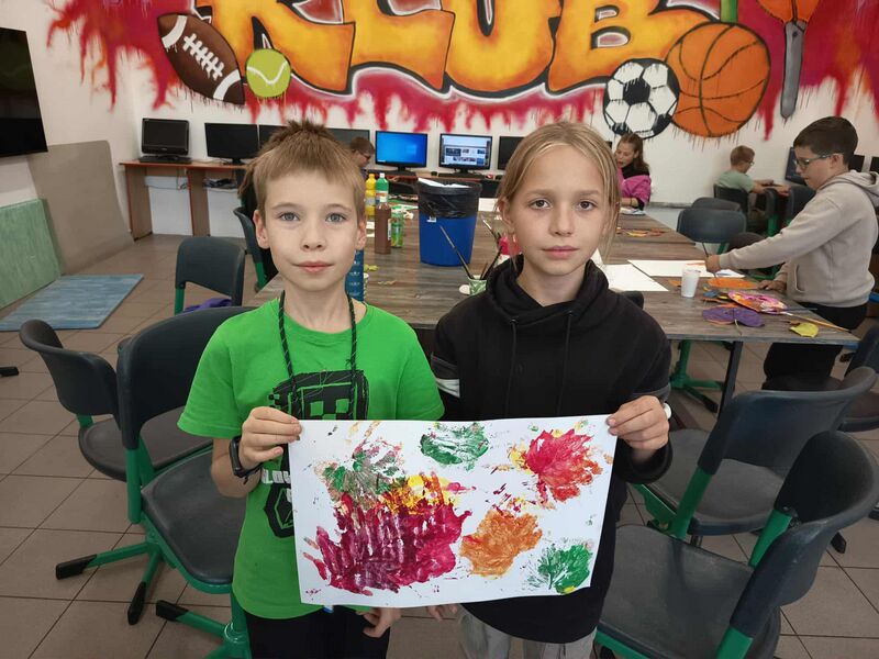 Podzimní tisk ve školním klubu