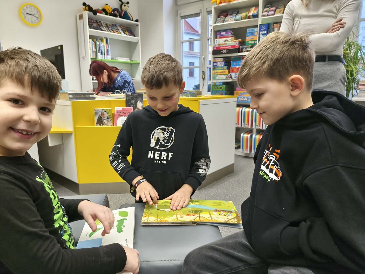 1.C a jejich první seznámení s českolipskou knihovnou