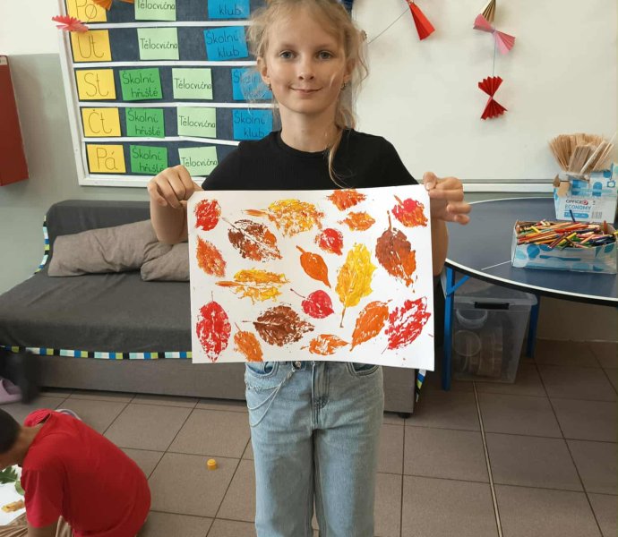 Podzimní tisk ve školním klubu